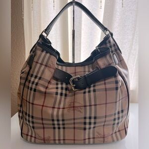 BURBERRY HAYMARKET CHECK HOBO